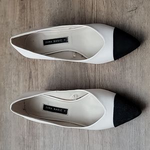Block heel zara loafer